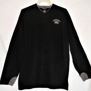 Leinenkugels Beers 2X Mens Black Tee Shirt Long Sleeve Stretch V-neck I038